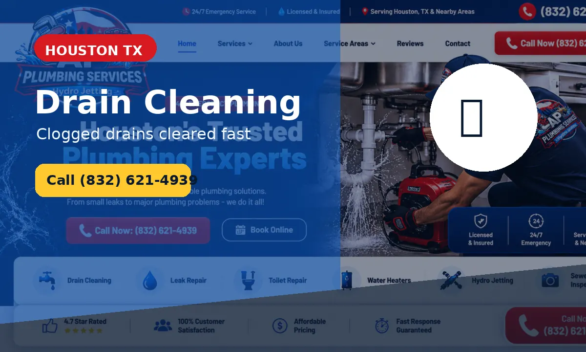 Drain Cleaning in Houston TX by Affordable Plumbing Services