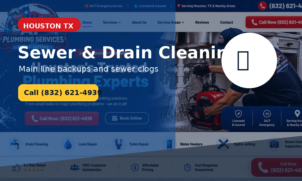 Sewer Drain Cleaning in Houston TX by Affordable Plumbing Services