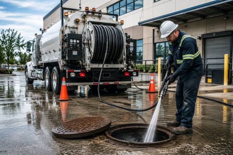 Commercial hydro jetting Houston drain cleaning
