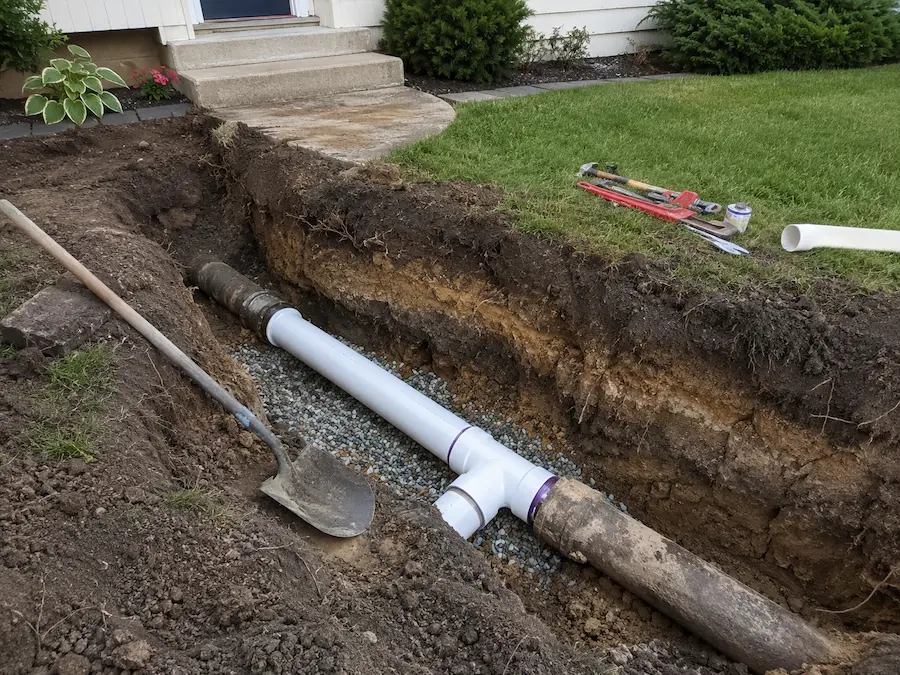 Affordable Plumbing Services completed main sewer line repair