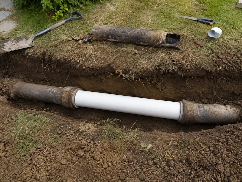 Affordable Plumbing Services completed residential sewer line repair